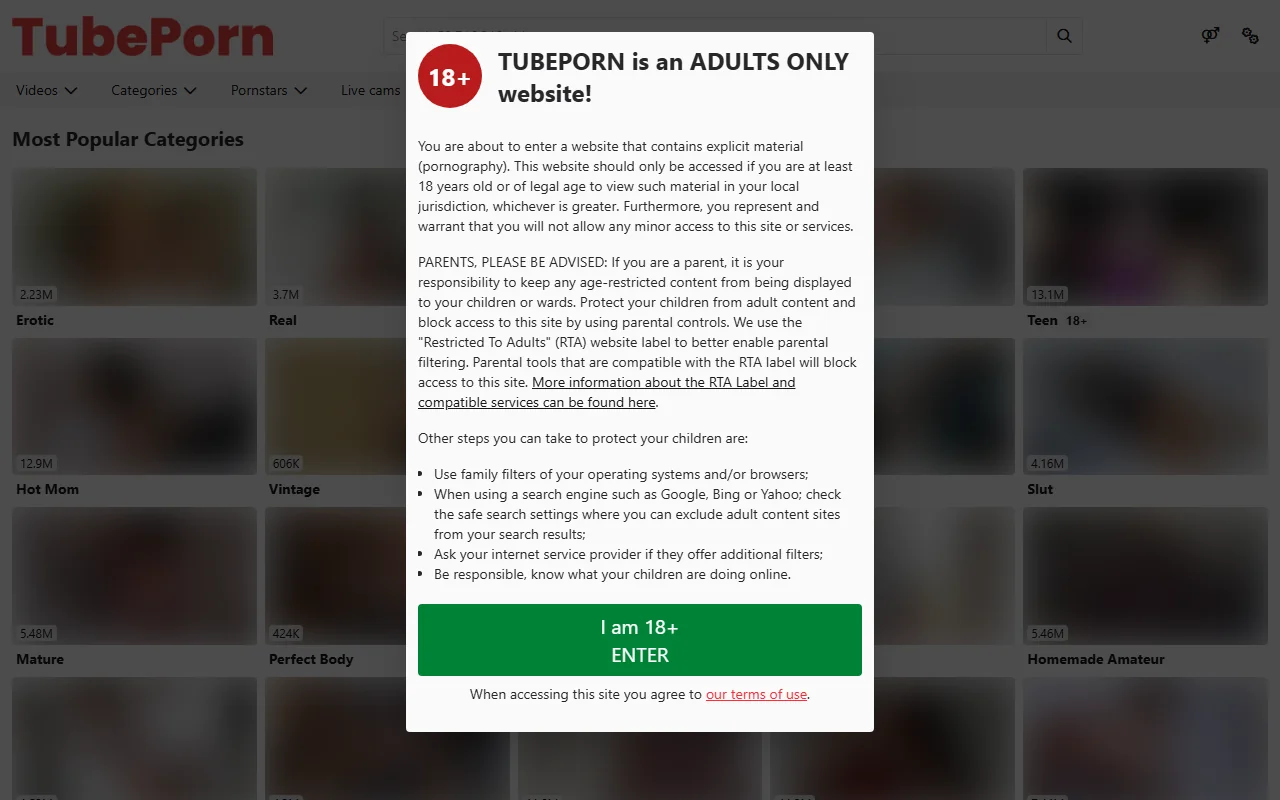 Screenshot: Tubeporn Screenshot of Tubeporn